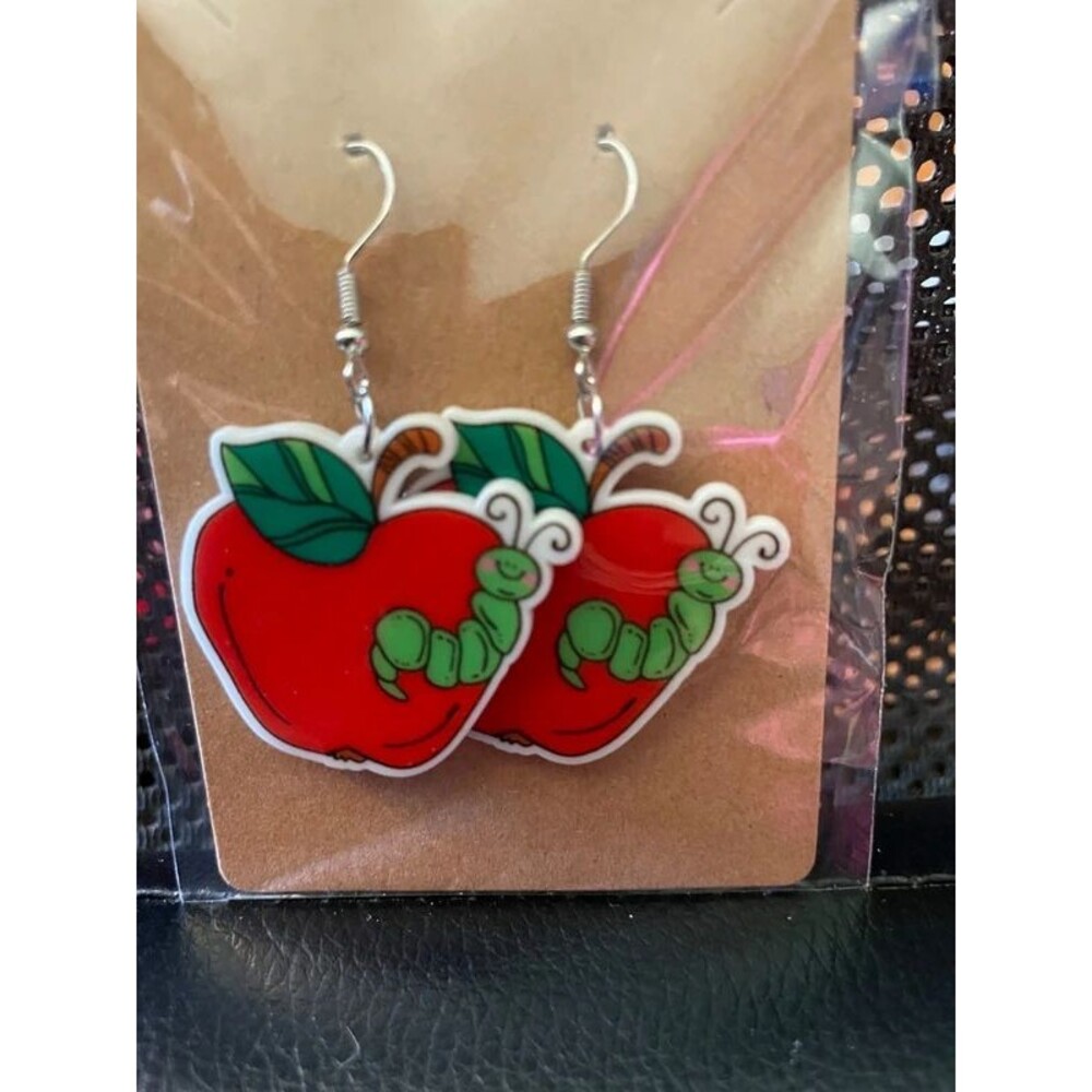 The Very Hungry Caterpillar Elephant Caterpillar Earrings